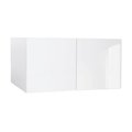 Cambridge Quick Assemble Modern Style, White Gloss 33 x 15 in. Wall Bridge Kitchen Cabinet (33 in. W x 12 in. D x 15 in. H) SA-WU3315-WG